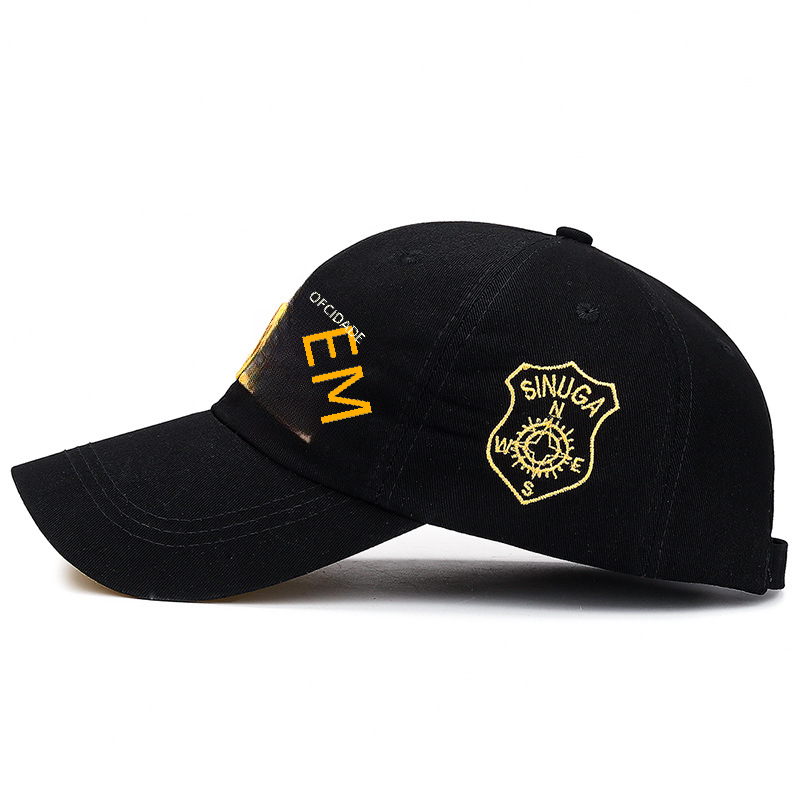 Korean Style Multi-Color Sun Baseball Cap with Embroidery