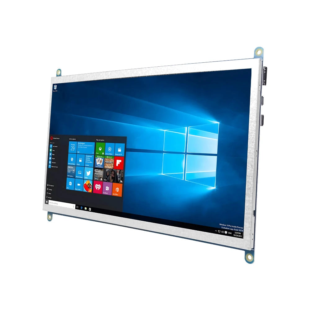 HZWDONE Raspberry Pi Screen 10.1" Touchscreen 1024x600 HDMI Portable Monitor with Fix Hole for Raspberry Pi 5/4/3B/B+ Win11/10/8