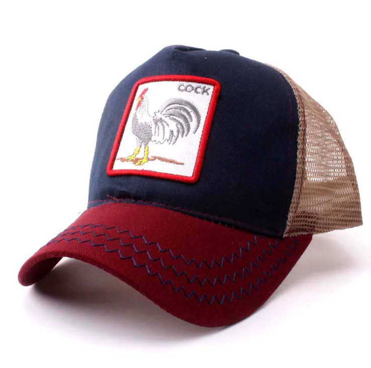Embroidered Animal Rooster Baseball Cap - Hip Hop Style