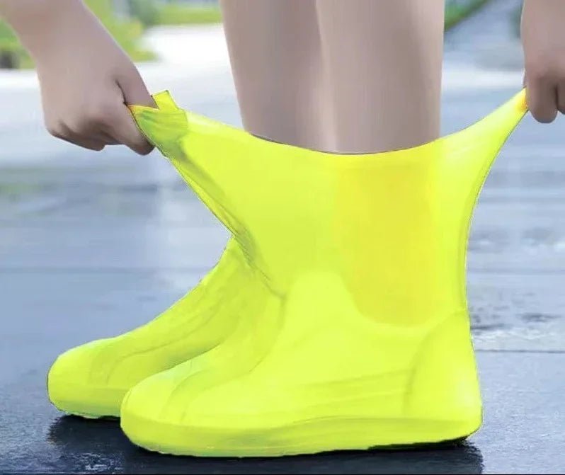 1 Pair Silicone WaterProof Shoe Covers Lip-resistant Rubber Rain Boot Rain Gear Overshoes Accessories for Outdoor Rainy Day - flohmarkt-deutschland.shop