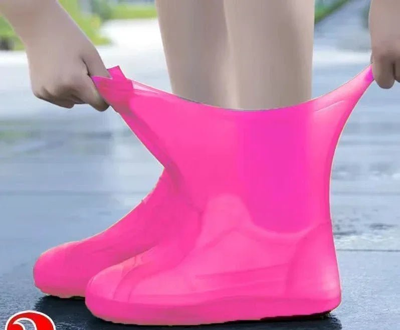 1 Pair Silicone WaterProof Shoe Covers Lip-resistant Rubber Rain Boot Rain Gear Overshoes Accessories for Outdoor Rainy Day - flohmarkt-deutschland.shop