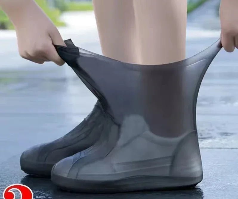 1 Pair Silicone WaterProof Shoe Covers Lip-resistant Rubber Rain Boot Rain Gear Overshoes Accessories for Outdoor Rainy Day - flohmarkt-deutschland.shop