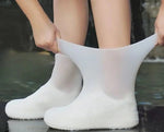 1 Pair Silicone WaterProof Shoe Covers Lip-resistant Rubber Rain Boot Rain Gear Overshoes Accessories for Outdoor Rainy Day - flohmarkt-deutschland.shop