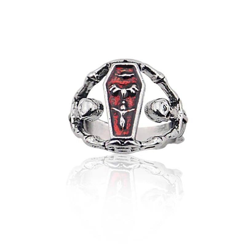 1 Stück The Vampire Diaries Ringe Elena Gilbert Daylight Ringe Vintage Kristallring mit blauem Lapislazuli Modeschmuck Filme Cosplay - flohmarkt-deutschland.shop