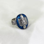1 Stück The Vampire Diaries Ringe Elena Gilbert Daylight Ringe Vintage Kristallring mit blauem Lapislazuli Modeschmuck Filme Cosplay - flohmarkt-deutschland.shop