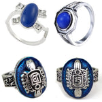 1 Stück The Vampire Diaries Ringe Elena Gilbert Daylight Ringe Vintage Kristallring mit blauem Lapislazuli Modeschmuck Filme Cosplay - flohmarkt-deutschland.shop