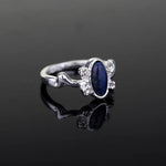 1 Stück The Vampire Diaries Ringe Elena Gilbert Daylight Ringe Vintage Kristallring mit blauem Lapislazuli Modeschmuck Filme Cosplay - flohmarkt-deutschland.shop