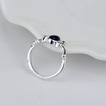 1 Stück The Vampire Diaries Ringe Elena Gilbert Daylight Ringe Vintage Kristallring mit blauem Lapislazuli Modeschmuck Filme Cosplay - flohmarkt-deutschland.shop