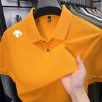 100 % Baumwolle, Herren-Poloshirt, Sommer, Luxusmarke, Revers, geometrischer Druck, kurze Ärmel, T-Shirrrenbekleidung, Oberteile - flohmarkt-deutschland.shop