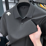 100 % Baumwolle, Herren-Poloshirt, Sommer, Luxusmarke, Revers, geometrischer Druck, kurze Ärmel, T-Shirrrenbekleidung, Oberteile - flohmarkt-deutschland.shop