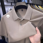 100 % Baumwolle, Herren-Poloshirt, Sommer, Luxusmarke, Revers, geometrischer Druck, kurze Ärmel, T-Shirrrenbekleidung, Oberteile - flohmarkt-deutschland.shop