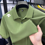 100 % Baumwolle, Herren-Poloshirt, Sommer, Luxusmarke, Revers, geometrischer Druck, kurze Ärmel, T-Shirrrenbekleidung, Oberteile - flohmarkt-deutschland.shop