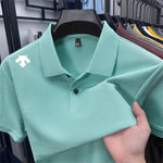 100 % Baumwolle, Herren-Poloshirt, Sommer, Luxusmarke, Revers, geometrischer Druck, kurze Ärmel, T-Shirrrenbekleidung, Oberteile - flohmarkt-deutschland.shop