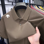 100 % Baumwolle, Herren-Poloshirt, Sommer, Luxusmarke, Revers, geometrischer Druck, kurze Ärmel, T-Shirrrenbekleidung, Oberteile - flohmarkt-deutschland.shop
