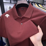 100 % Baumwolle, Herren-Poloshirt, Sommer, Luxusmarke, Revers, geometrischer Druck, kurze Ärmel, T-Shirrrenbekleidung, Oberteile - flohmarkt-deutschland.shop
