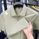 100 % Baumwolle, Herren-Poloshirt, Sommer, Luxusmarke, Revers, geometrischer Druck, kurze Ärmel, T-Shirrrenbekleidung, Oberteile - flohmarkt-deutschland.shop
