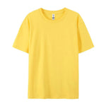 100% Cotton Solid Color T-Shirts Men Woman Short Sleeve Fashion Brand Trend Casual Soft Clothing Tees Breathable Summer Tops - flohmarkt-deutschland.shop