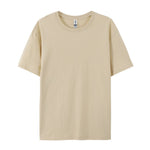 100% Cotton Solid Color T-Shirts Men Woman Short Sleeve Fashion Brand Trend Casual Soft Clothing Tees Breathable Summer Tops - flohmarkt-deutschland.shop