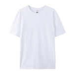 100% Cotton Solid Color T-Shirts Men Woman Short Sleeve Fashion Brand Trend Casual Soft Clothing Tees Breathable Summer Tops - flohmarkt-deutschland.shop