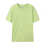100% Cotton Solid Color T-Shirts Men Woman Short Sleeve Fashion Brand Trend Casual Soft Clothing Tees Breathable Summer Tops - flohmarkt-deutschland.shop