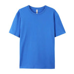 100% Cotton Solid Color T-Shirts Men Woman Short Sleeve Fashion Brand Trend Casual Soft Clothing Tees Breathable Summer Tops - flohmarkt-deutschland.shop