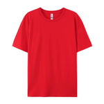 100% Cotton Solid Color T-Shirts Men Woman Short Sleeve Fashion Brand Trend Casual Soft Clothing Tees Breathable Summer Tops - flohmarkt-deutschland.shop