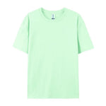 100% Cotton Solid Color T-Shirts Men Woman Short Sleeve Fashion Brand Trend Casual Soft Clothing Tees Breathable Summer Tops - flohmarkt-deutschland.shop