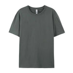 100% Cotton Solid Color T-Shirts Men Woman Short Sleeve Fashion Brand Trend Casual Soft Clothing Tees Breathable Summer Tops - flohmarkt-deutschland.shop