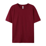 100% Cotton Solid Color T-Shirts Men Woman Short Sleeve Fashion Brand Trend Casual Soft Clothing Tees Breathable Summer Tops - flohmarkt-deutschland.shop