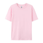 100% Cotton Solid Color T-Shirts Men Woman Short Sleeve Fashion Brand Trend Casual Soft Clothing Tees Breathable Summer Tops - flohmarkt-deutschland.shop
