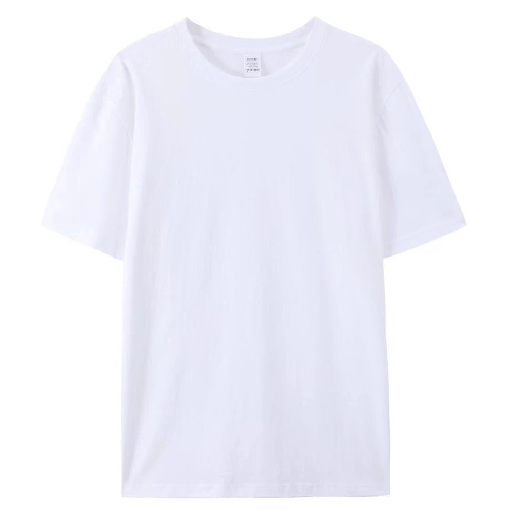 100% Cotton T Shirt Unisex Plain White Crew Neck Tshirt Coton Herren T-shirt Uomo Blank Black T Shirt For Men Playeras De Hombre - flohmarkt-deutschland.shop