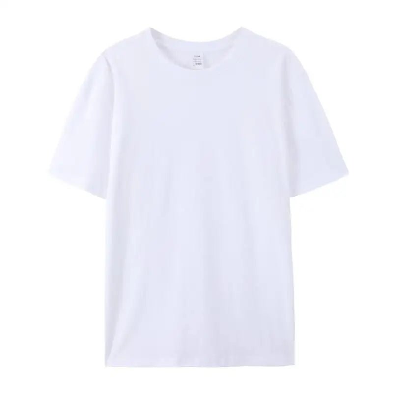 100% Cotton White Tshirt Unisex High Quality Round Neck T Shirt Men Herren T-shirt Uomo Tee Shirt Homme Coton Franela De Algodon - flohmarkt-deutschland.shop