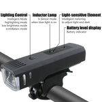 1000LM Fahrrad Led Front Licht LED USB Aufladbare Smart Sensor Rücklicht Wasserdichte Helle Taschenlampe Sicherheit Radfahren Lichter - flohmarkt-deutschland.shop