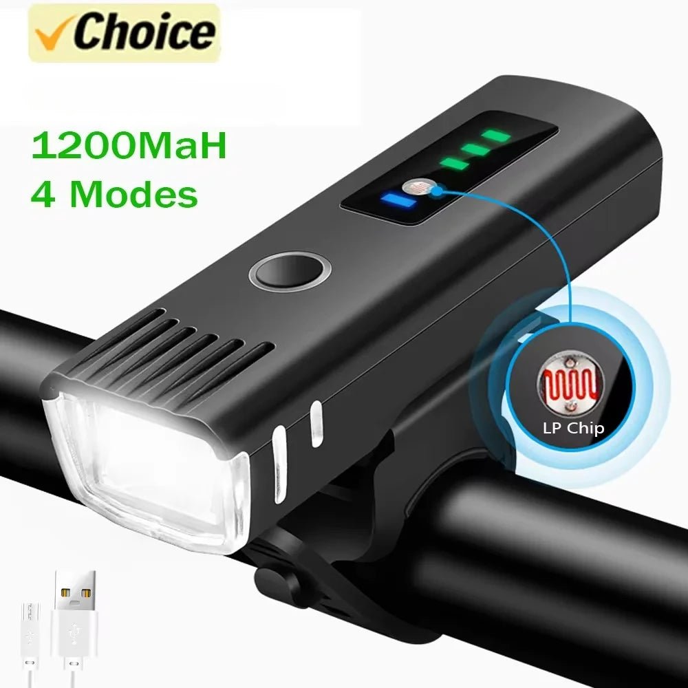 1000LM Fahrrad Led Front Licht LED USB Aufladbare Smart Sensor Rücklicht Wasserdichte Helle Taschenlampe Sicherheit Radfahren Lichter - flohmarkt-deutschland.shop