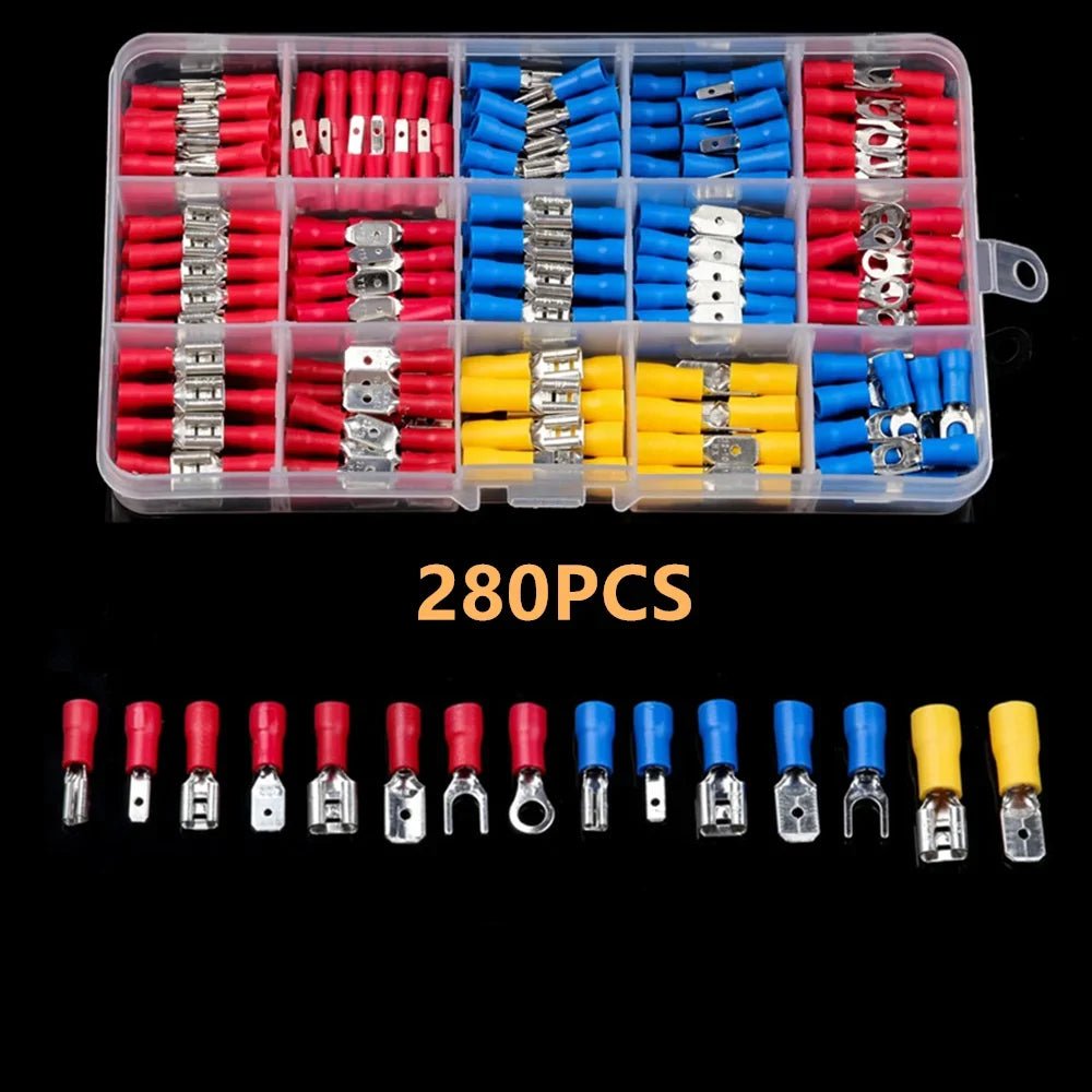 102/280/300/480PCS Wire Connector Kit Male Female Insulated Terminals Cold Crimp Terminals Assorted Crimp Terminals Spade - flohmarkt-deutschland.shop