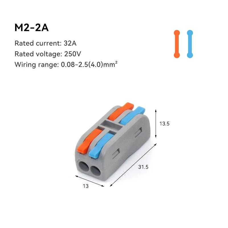 10/30/50 PCS Mini Fast Wiring Cable Connectors Universal Compact Splitter Electrical Conductors Push-in Home Terminal Block - flohmarkt-deutschland.shop