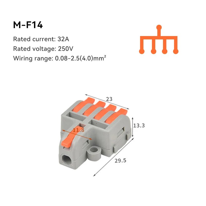 10/30/50 PCS Mini Fast Wiring Cable Connectors Universal Compact Splitter Electrical Conductors Push-in Home Terminal Block - flohmarkt-deutschland.shop