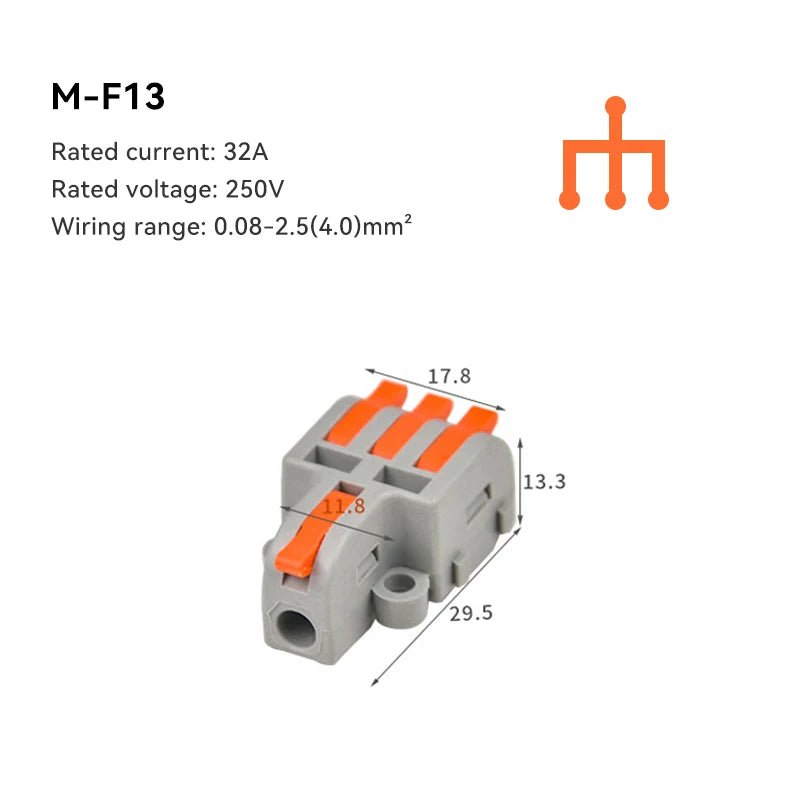 10/30/50 PCS Mini Fast Wiring Cable Connectors Universal Compact Splitter Electrical Conductors Push-in Home Terminal Block - flohmarkt-deutschland.shop
