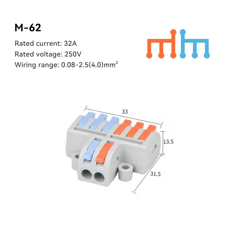 10/30/50 PCS Mini Fast Wiring Cable Connectors Universal Compact Splitter Electrical Conductors Push-in Home Terminal Block - flohmarkt-deutschland.shop