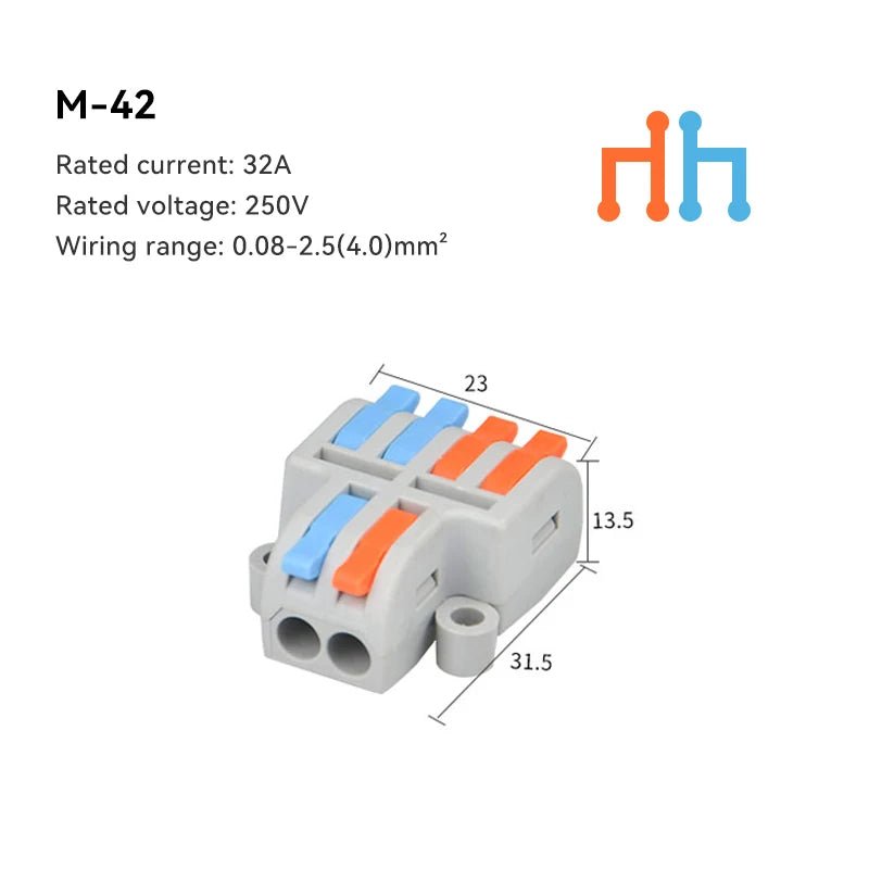 10/30/50 PCS Mini Fast Wiring Cable Connectors Universal Compact Splitter Electrical Conductors Push-in Home Terminal Block - flohmarkt-deutschland.shop