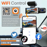 1080P WIFI Dual camera Dash Cam for cars,Front And Inside,car camera with IR Night Vision,Loop Recording,wide angle Car DVR Came - flohmarkt-deutschland.shop