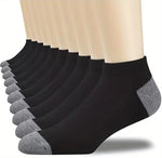10pairs Breathable Cotton Sports Stockings Men Bamboo Fiber Autumn and Winter Men Socks Sweat Absorption Deodorant Business Sox - flohmarkt-deutschland.shop