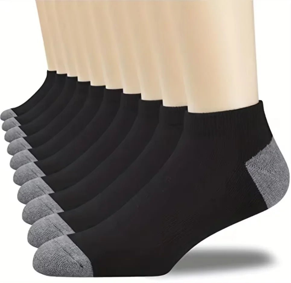 10pairs Breathable Cotton Sports Stockings Men Bamboo Fiber Autumn and Winter Men Socks Sweat Absorption Deodorant Business Sox - flohmarkt-deutschland.shop