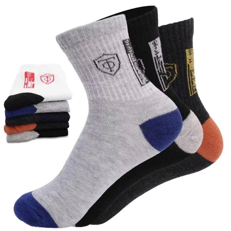 10pairs Breathable Cotton Sports Stockings Men Bamboo Fiber Autumn and Winter Men Socks Sweat Absorption Deodorant Business Sox - flohmarkt-deutschland.shop