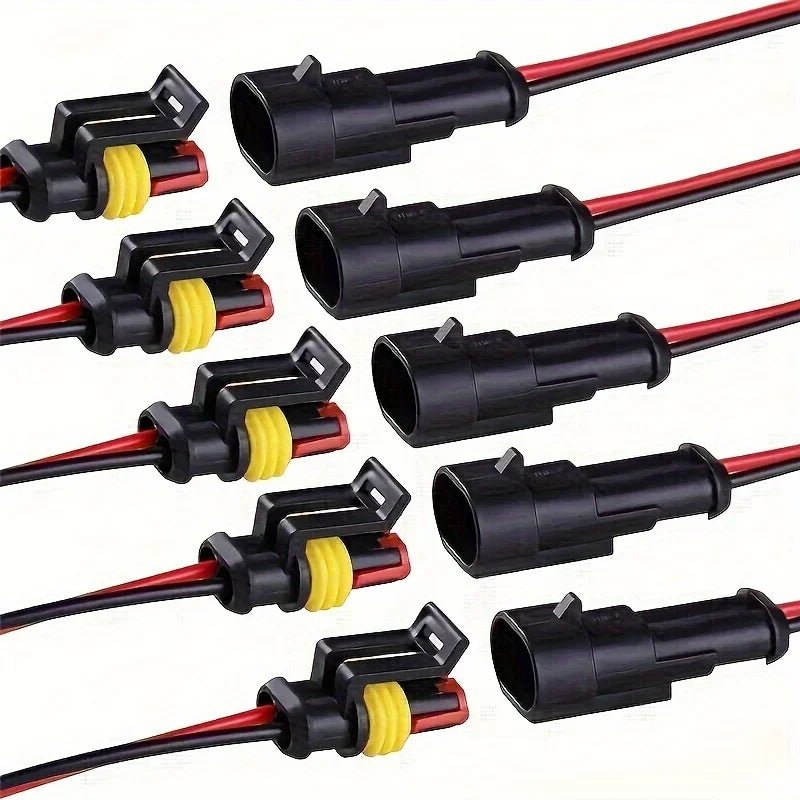 10PCS 2 Pin Way Electrical Wire Connector, 18AWG Male Female Plug Socket, Quick Disconnect Wire Connectors for Car, Truck - flohmarkt-deutschland.shop