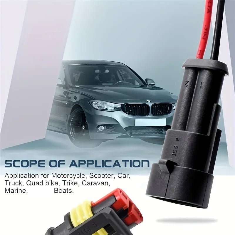 10PCS 2 Pin Way Electrical Wire Connector, 18AWG Male Female Plug Socket, Quick Disconnect Wire Connectors for Car, Truck - flohmarkt-deutschland.shop
