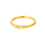 11:11 Engelszahl Ringe für Frauen Vergoldet Glück Edelstahl Ring Vintage Hochzeit Ästhetischen Schmuck Geschenk anillos mujer - flohmarkt-deutschland.shop