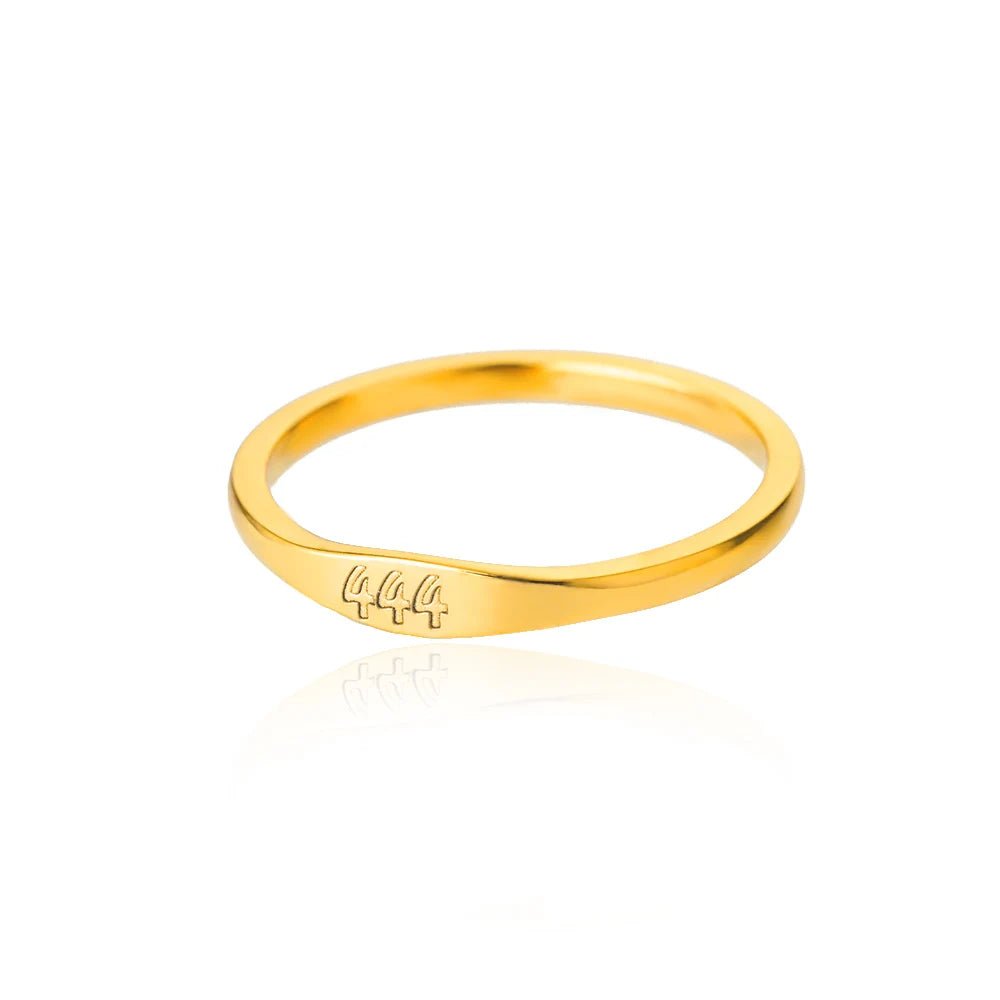 11:11 Engelszahl Ringe für Frauen Vergoldet Glück Edelstahl Ring Vintage Hochzeit Ästhetischen Schmuck Geschenk anillos mujer - flohmarkt-deutschland.shop