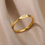 11:11 Engelszahl Ringe für Frauen Vergoldet Glück Edelstahl Ring Vintage Hochzeit Ästhetischen Schmuck Geschenk anillos mujer - flohmarkt-deutschland.shop