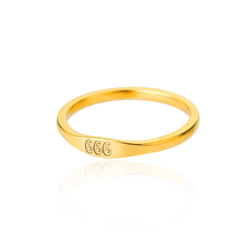11:11 Engelszahl Ringe für Frauen Vergoldet Glück Edelstahl Ring Vintage Hochzeit Ästhetischen Schmuck Geschenk anillos mujer - flohmarkt-deutschland.shop